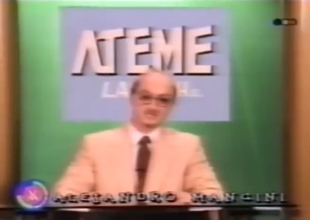 Nelson Taffarel conduciendo el programa Ateme