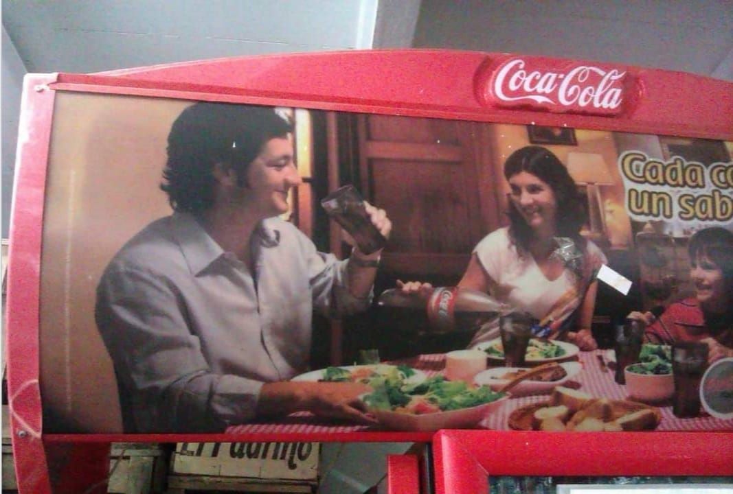 Nelson Taffarel en una publicidad gráfica de Coca-Cola